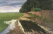 Paul Raud A Landscape oil painting